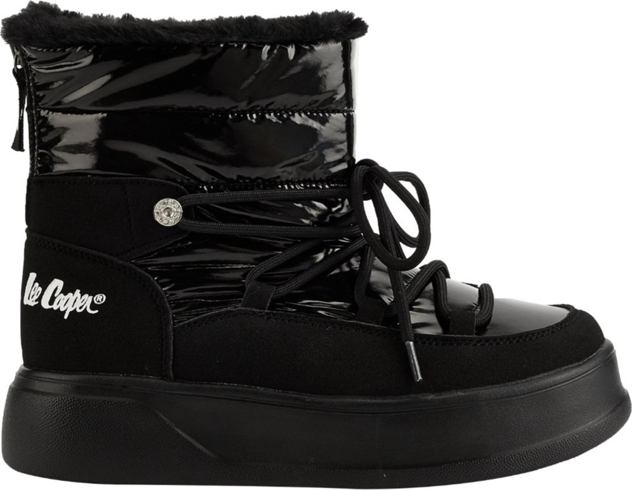 Lee Cooper Schuhe B25694 wind- und schneesicher warm gefüttert Reißverschluss 3,5 cm Sohle