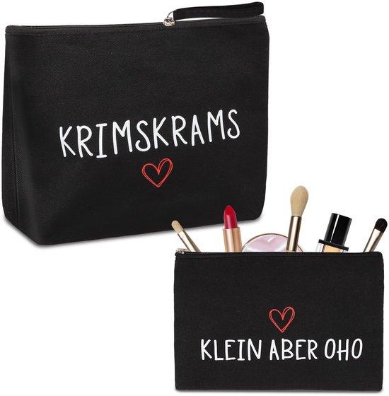 OEM Geschenktas 2er Set, kleine, schwarze, wasserfeste Schminktäschchen für Mädchen und Frauen 2026