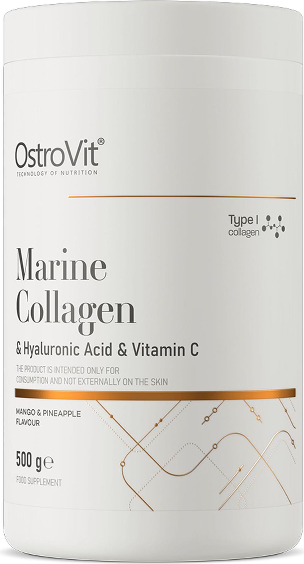 Ostrovit kolagen morski + kwas hialuronowy + witamina c