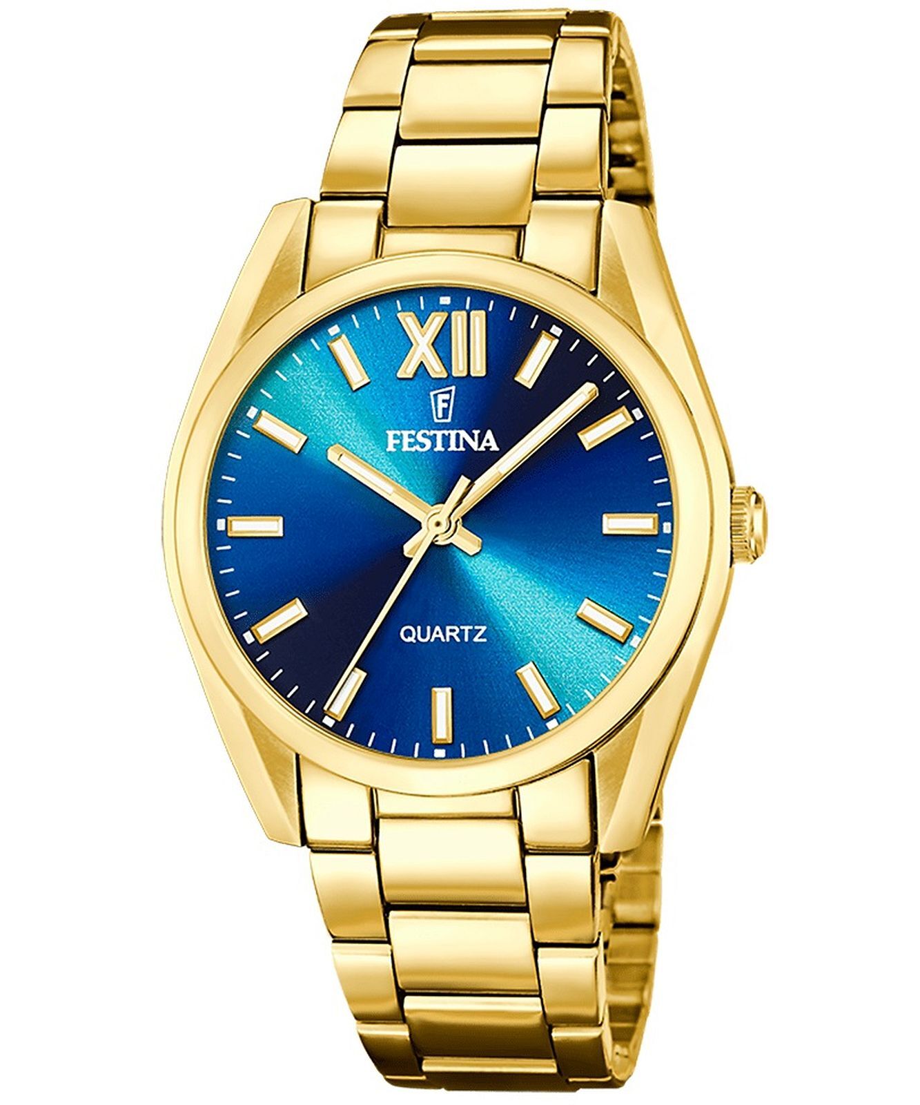Festina F20640/8 dámske hodinky z ušľachtilej ocele zlaté