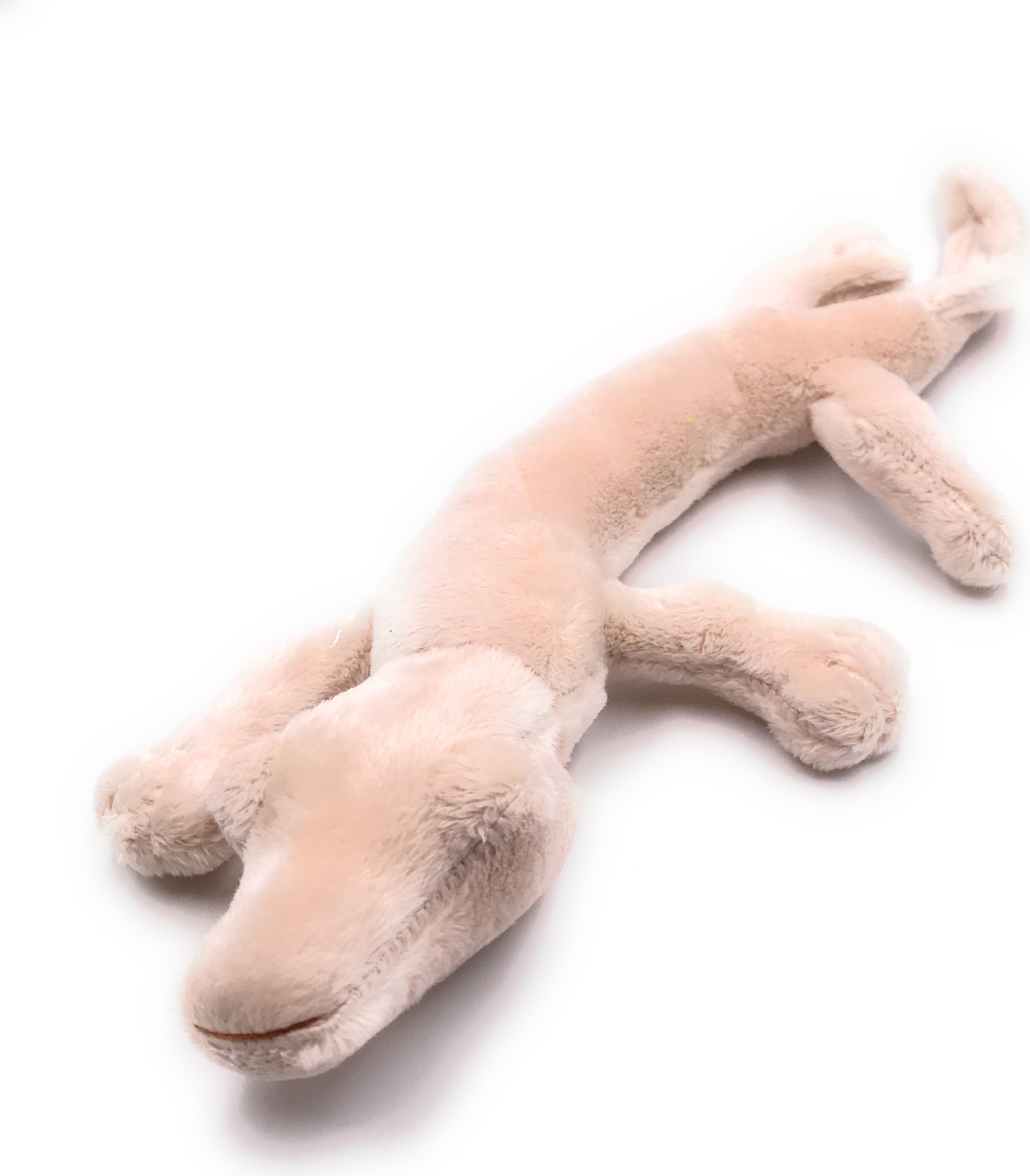 Onwomania Plüschtier Kuscheltier Stoff Tier Grottenolm Schwanzlurch weiß 33 cm