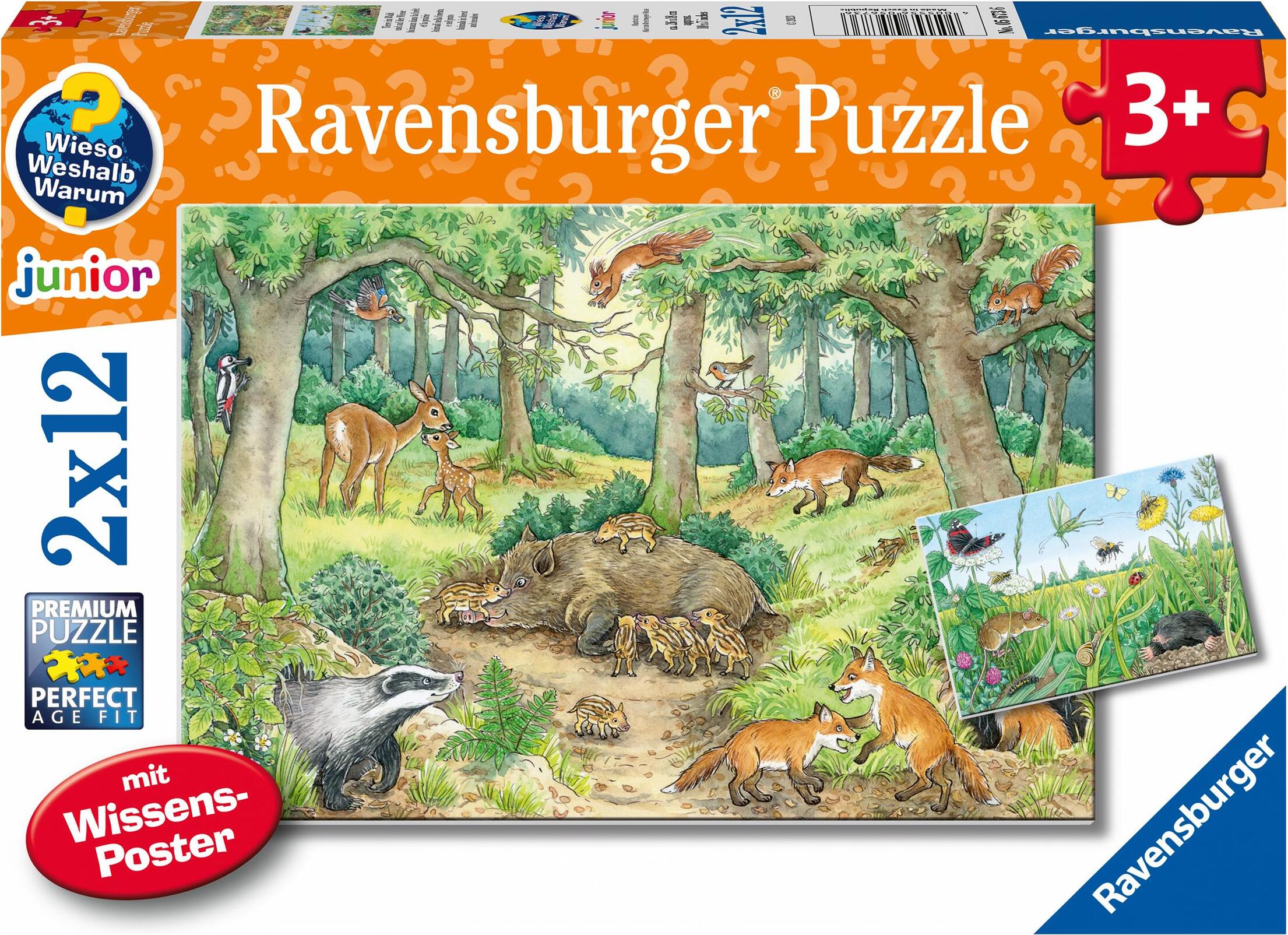 Ravensburger Spielverlag Wieso? Weshalb? Warum? Tiere im Wald und auf der Wiese Ravensburger 05673