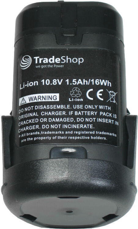 Trade-Shop Premium Li-Ion Qualitäts Akku 10,8V / 1500mAh ersetzt Dremel 875, B812-01, B812-02 für Dremel 8200 Multimax, 8220, 8300 Multimax 149420426