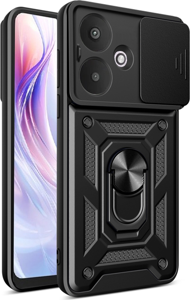 Techsuit Camshield zadný kryt pre Xiaomi Redmi 13C 5G - Black