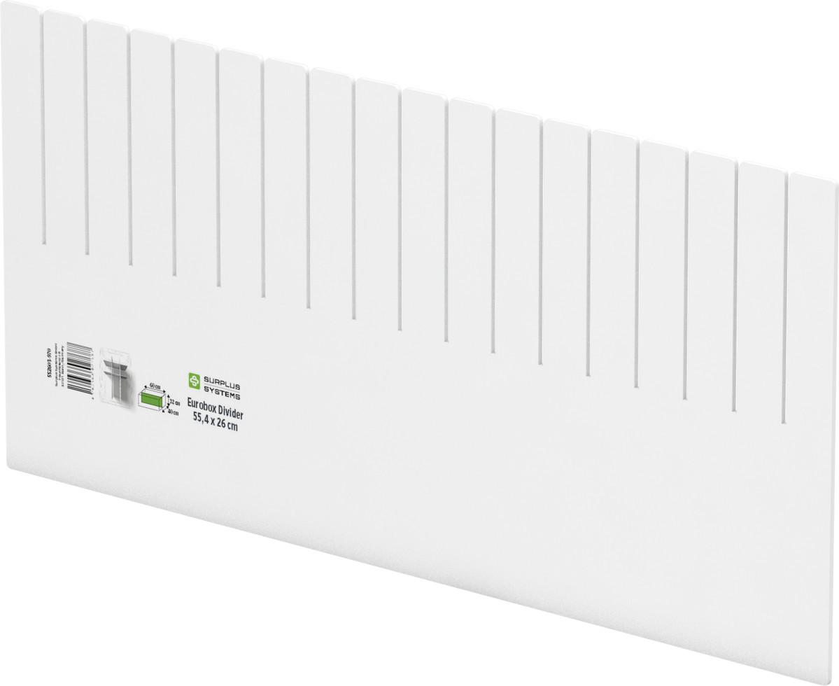 Surplus Systems Abtrenner für Eurobox 55,4 x 26 cm, weiß 552603-970