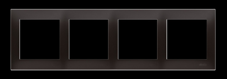 Kontakt-Simon 4-teiliger Rahmen, mattschwarz, Simon 54 DR4/49 Simon 54