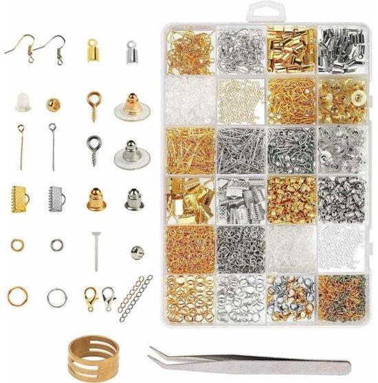 OEM Ohrschmuck-Set - Einfaches Werkzeugset für das Anfertigen und Reparieren von Ohrschmuck - 2416 Teile - Metall - Universal 2026