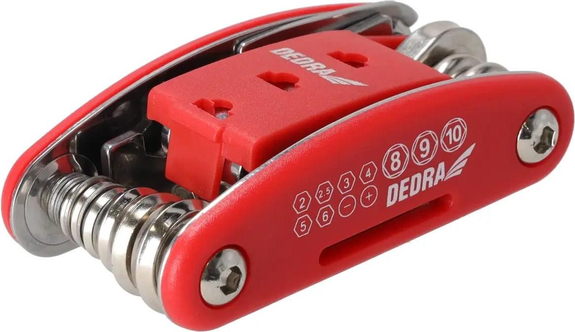 dedra Multitool – Fahrrad-Multitool Mit 15 Teilen – Ded06F244