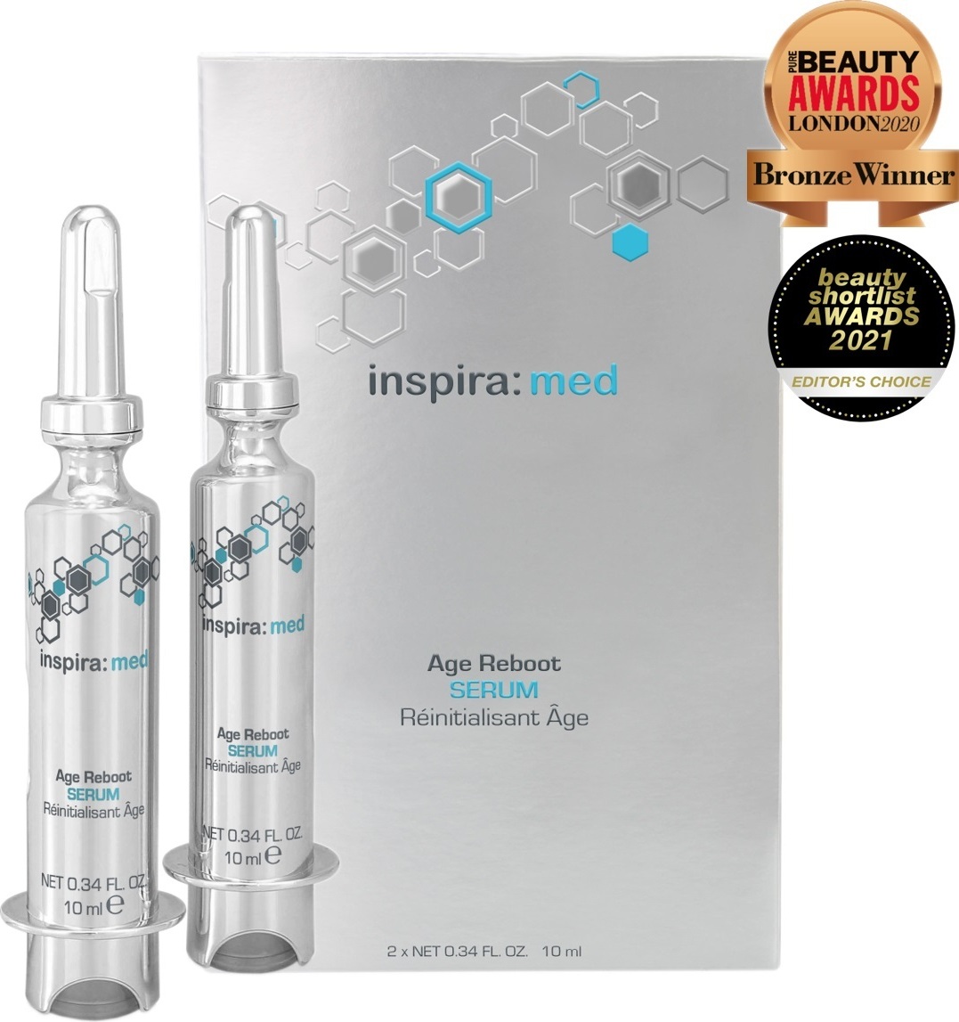 Inspira Cosmetics Inspira med 4344 Age Reboot Serum mit 3-fach Hyaluronsäure und Moos-Stammzellen