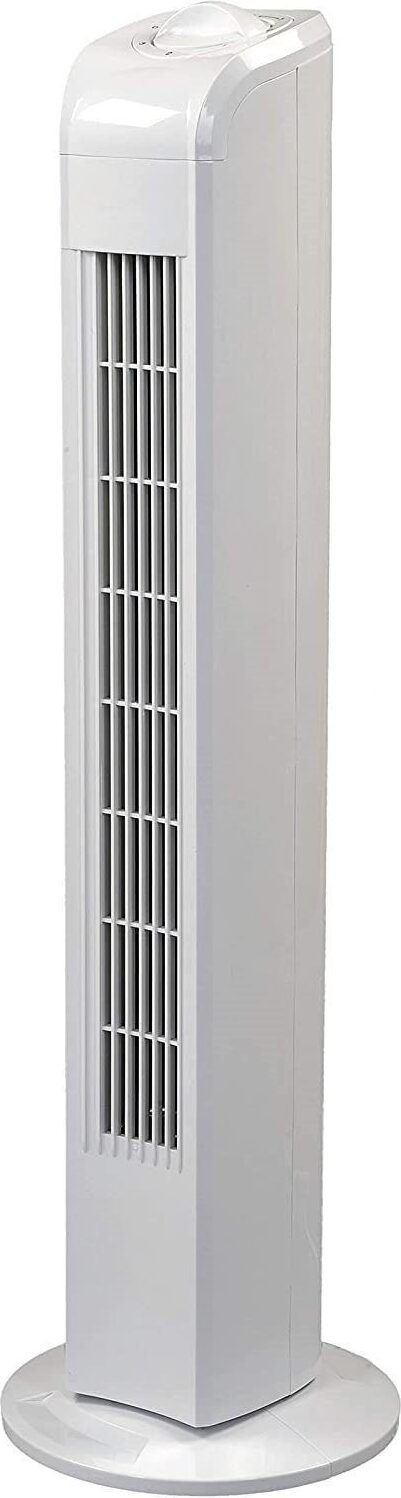 JUNG Turmventilator TVE21 Ventilator 76cm Turmventilator Ventilatoren, 75° Oszillation, Standventilator, 50W Turmlüfter, bis 40m² leise, Ventilatoren