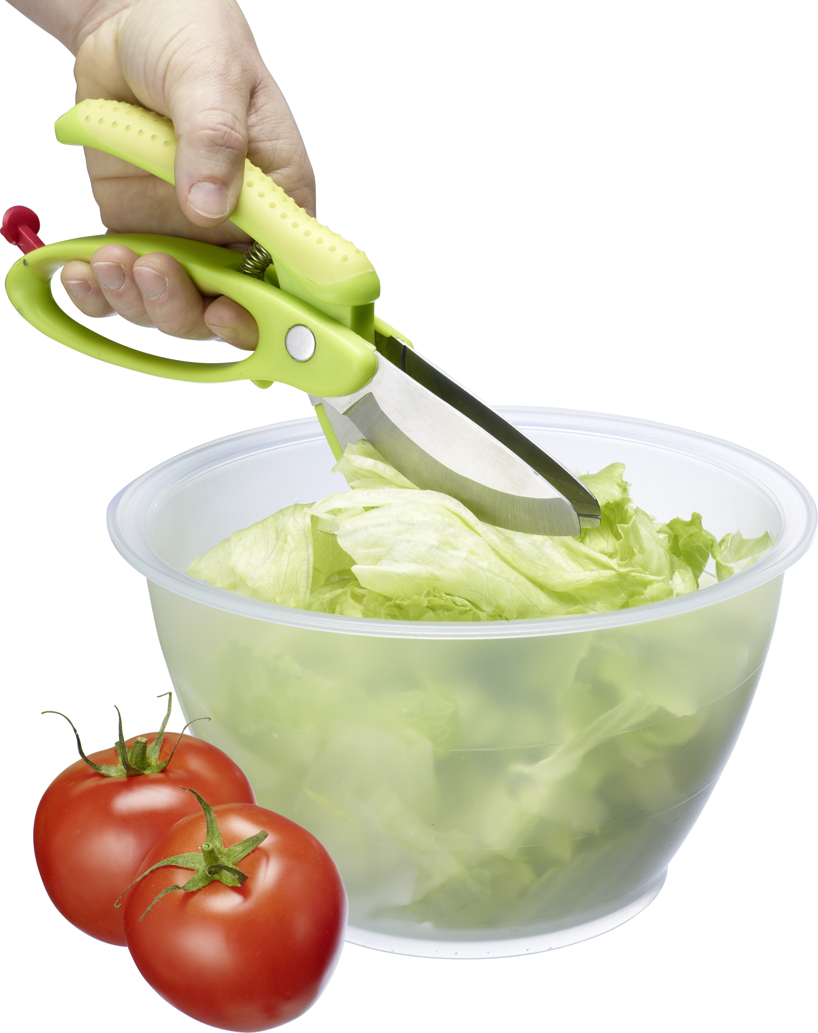 Westmark Salatschere Küchenhelfer zum Zerteilen von Tomaten, Salat und Gurken 2094 2611