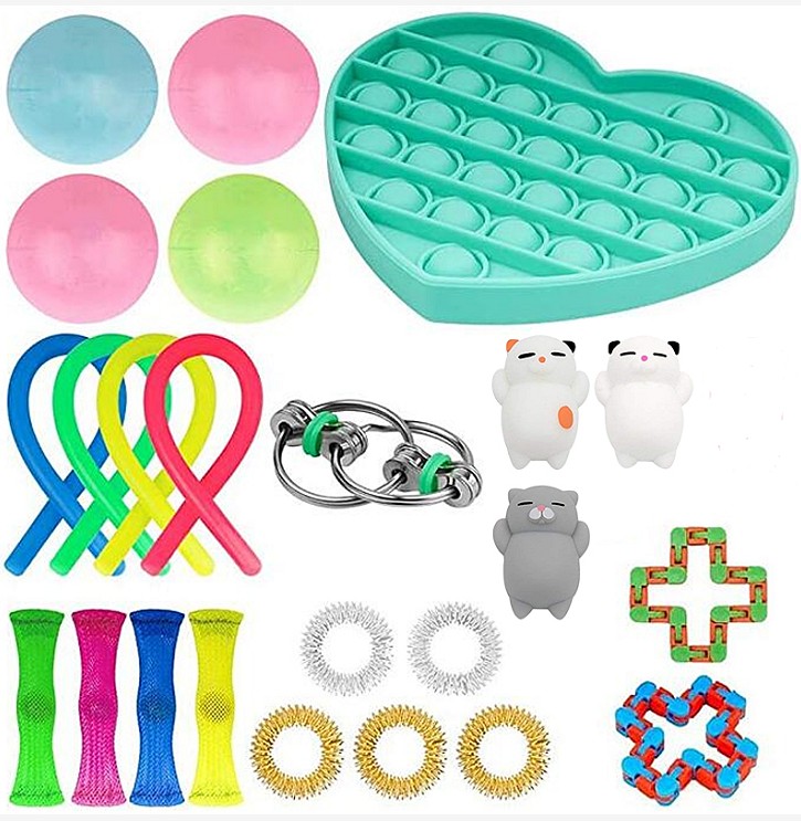 25X Zappeln Sensorisches Spielzeug Fidget Toys Set Autismus ADHS SEN Stressabbau 