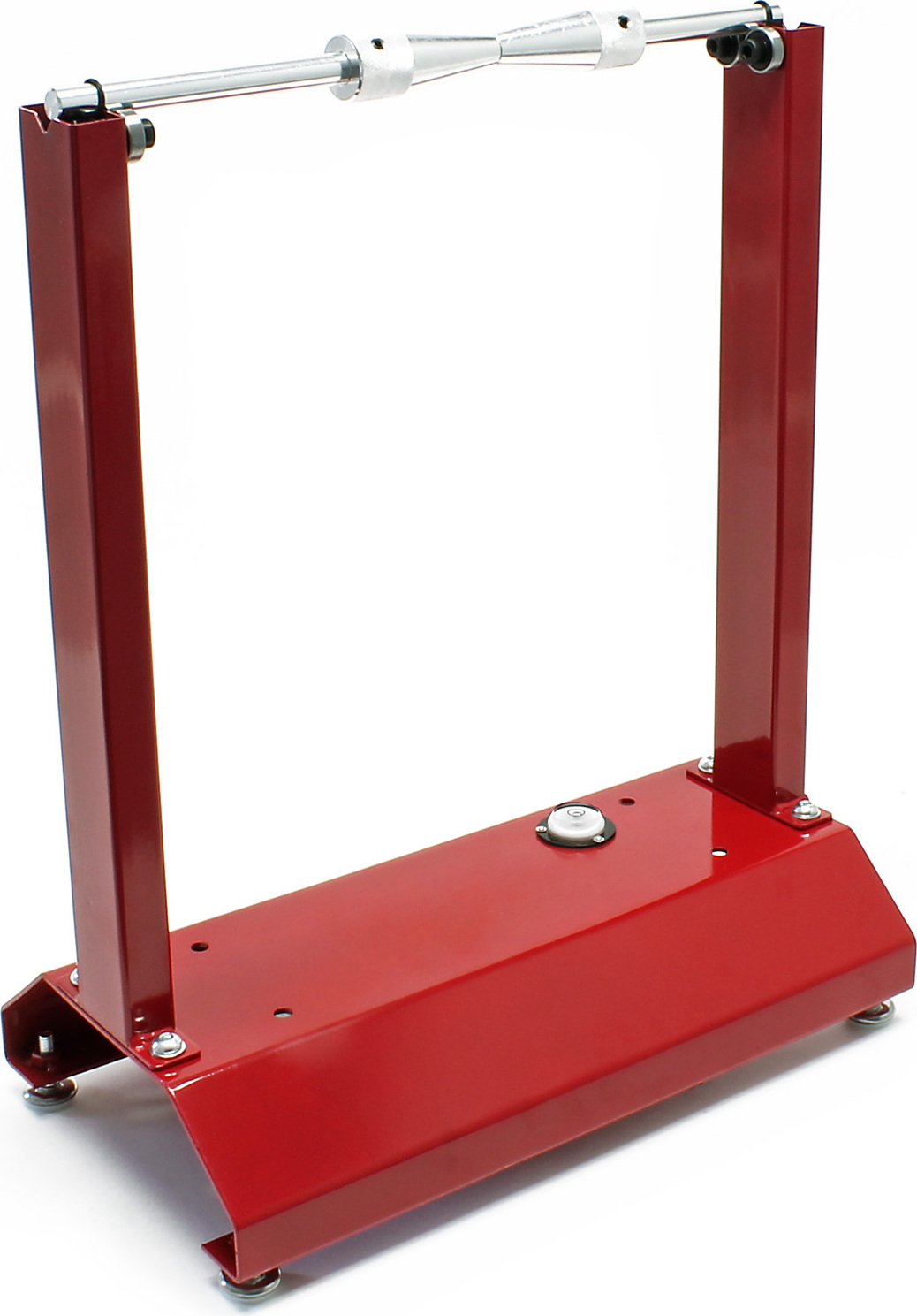 Wiltec Auswuchtbock für Motorradrreifen, für Radgrößen mit Achensdurchmesser 29 mm, zum Auswuchten, Reparatur von Schaden an Felgen und Rädern, Wuchtmaschine 51743