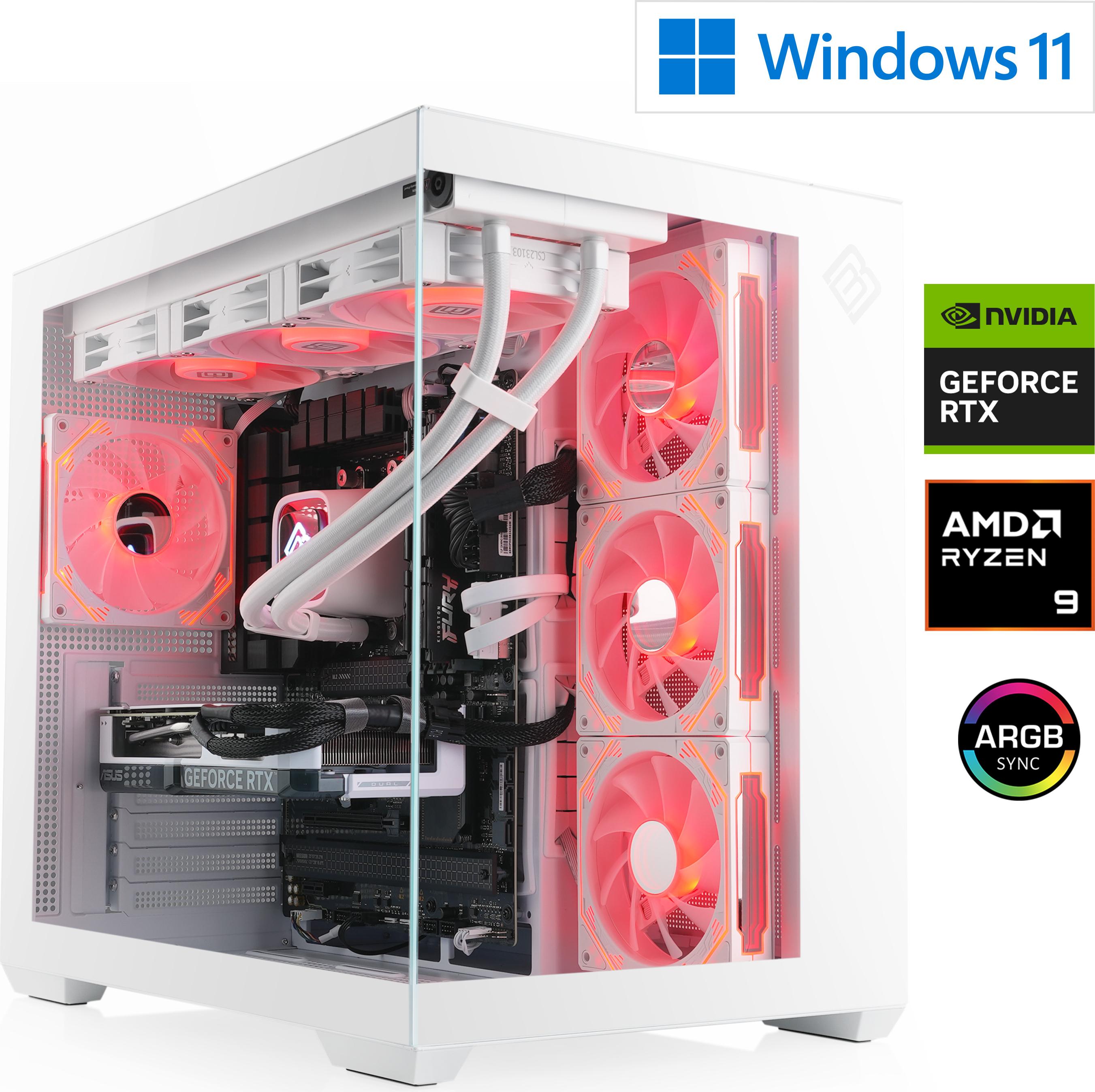 Gaming PC M12690H / AMD Ryzen 9 9950X3D, 16x 4300 MHz / NVIDIA RTX5070Ti / 64 Go DDR5 RAM / M.2 SSD 4000 GB - Windows 11 Home