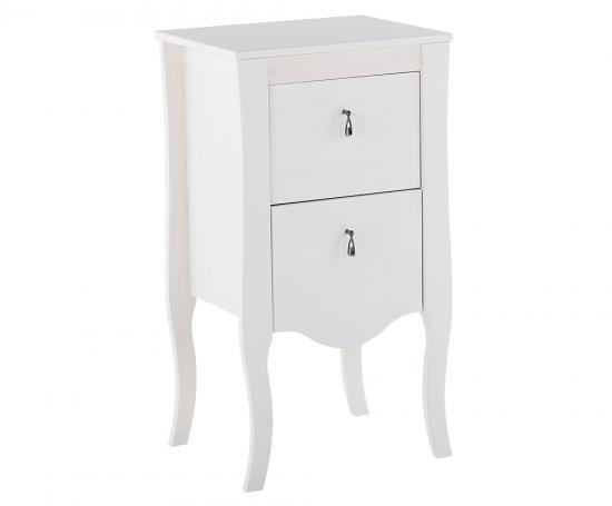 DobreSNY Eleganter Badunterschrank mit zwei Schubladen „Flores“, 45 cm, in der Farbe Weiß. COMAD-732