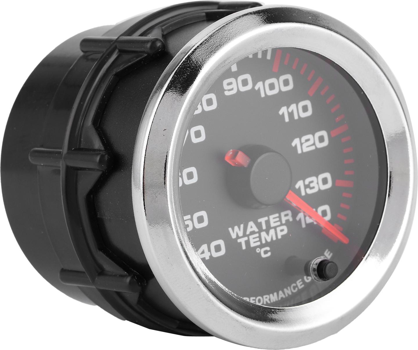 Cocosity Universal-Wassertemperaturmessgerät Temperaturmesser 7 Farben LED-Anzeige 52mm 12V W/Sensor 40-140
