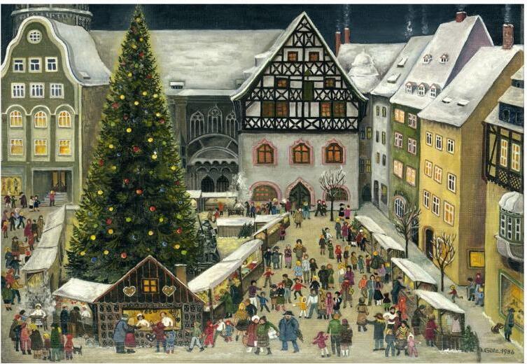 Adventný kalendár Jena s motívom mestského múzea od Anne Götze