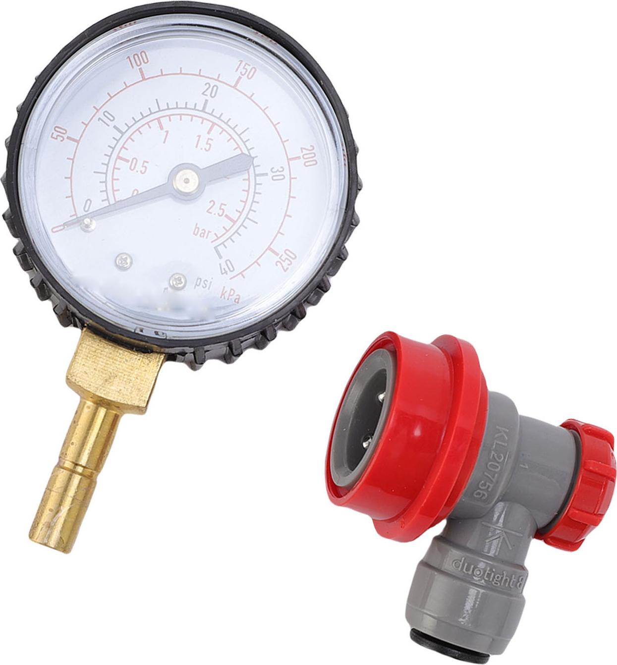 Cocosity Bier Ball Lock Dial Keg Druck Quick Tester 0 bis 40psi Bier Keg Leckage Finder für Homebrew Kegging Ausrüstung