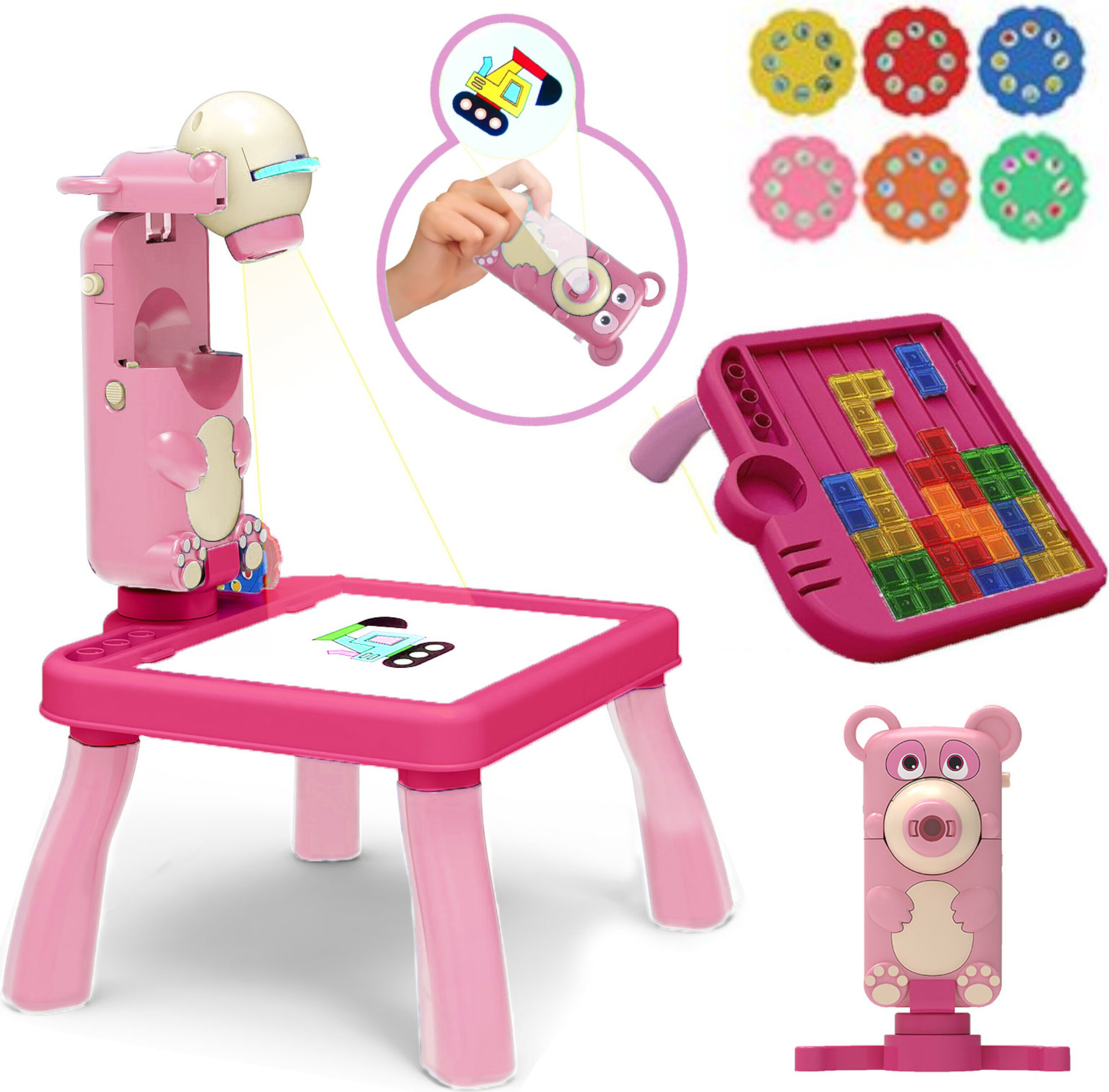 LUXMA Tetris-Teddybär-Tischzeichnungsprojektor 2200-10R