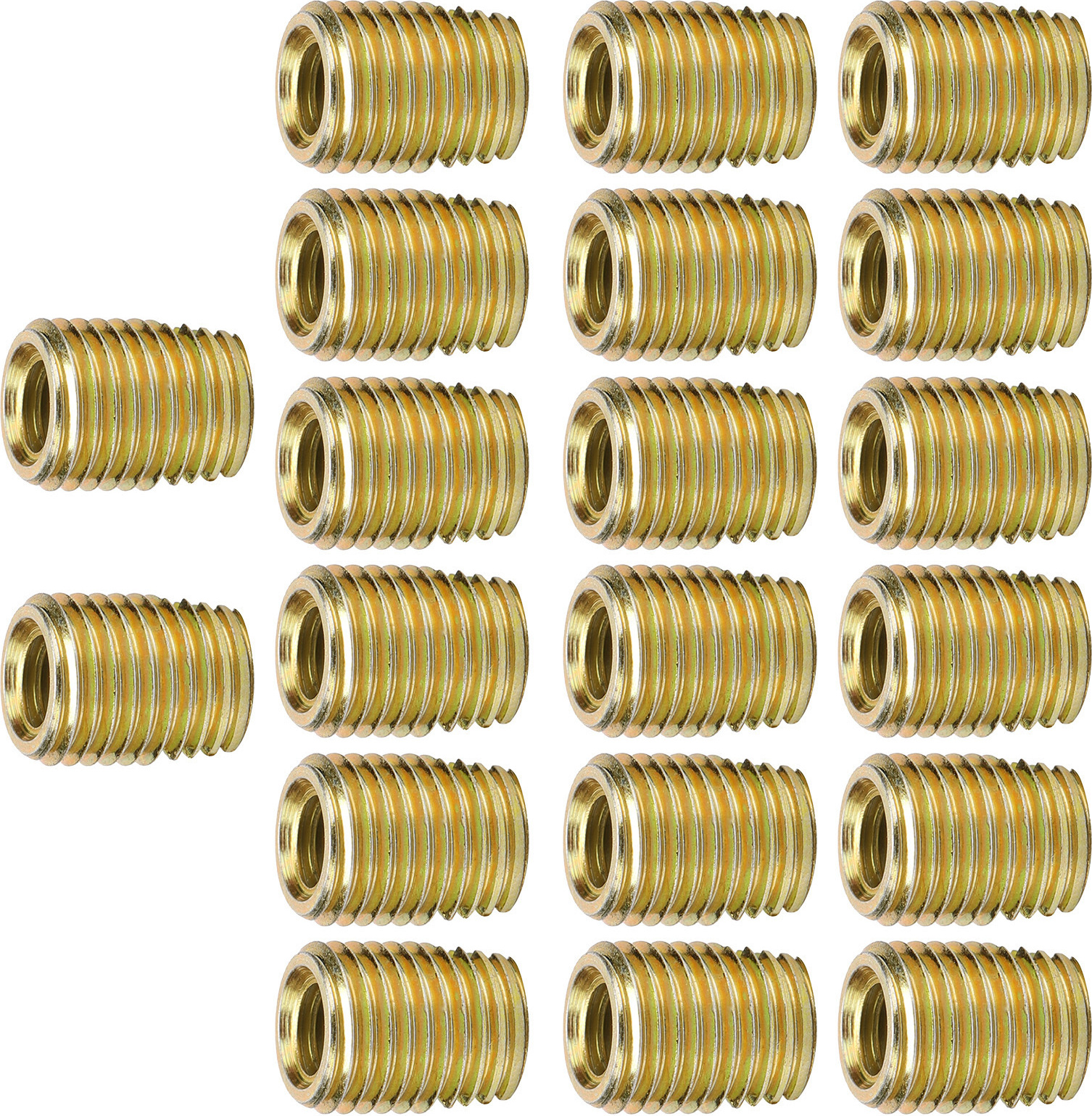 Cocosity Gewindeeinsatz,selbstschneidendes Gewinde,Gewindeeinsatz aus Edelstahl,Gewindereparatureinsatz,Schraubengewindeeinsatz