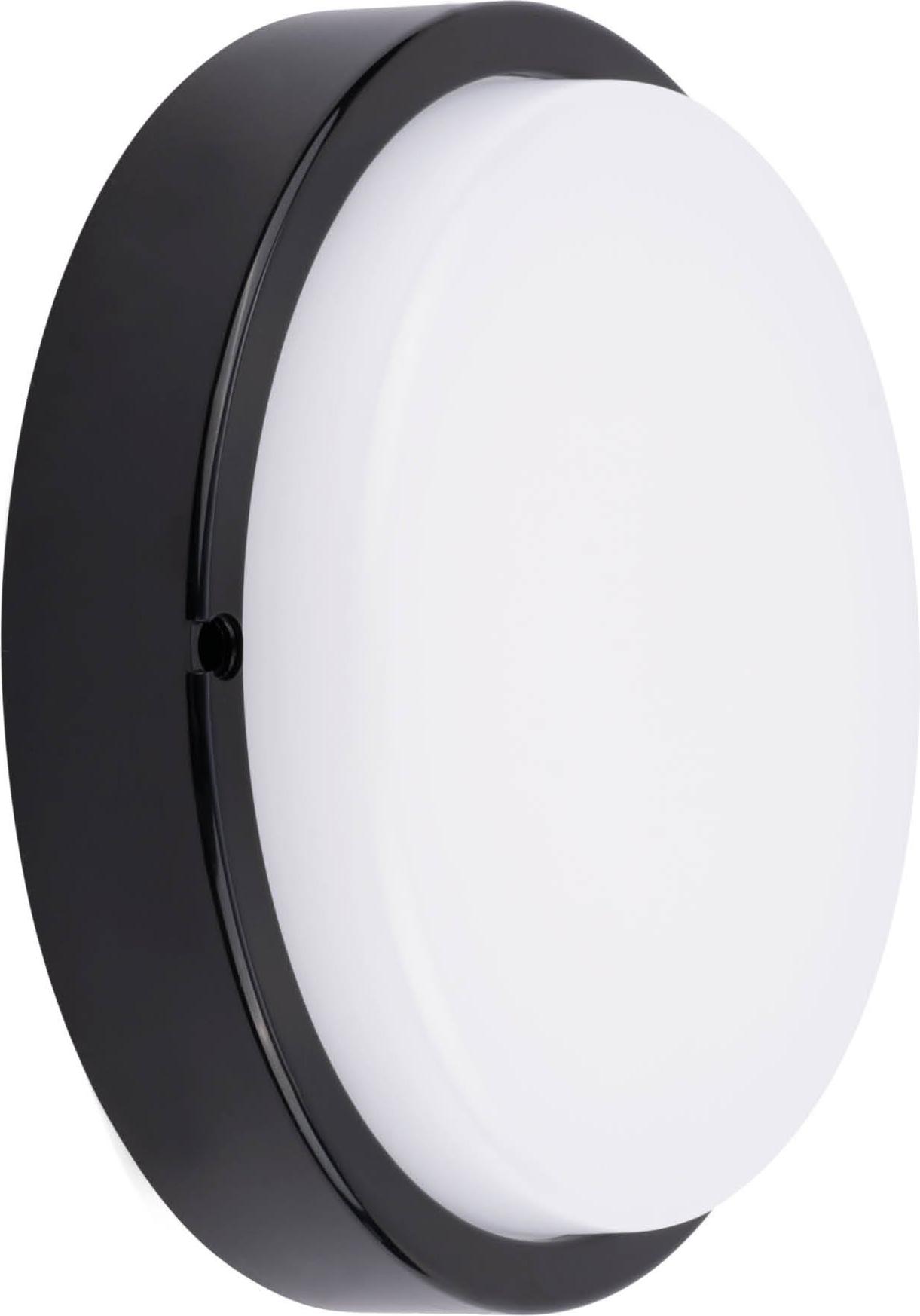 Ledvion - LED Bulkhead Deckenleuchte Bad Schwarz Ø22 (Rund, 10W, CCT, IP65), Einfache Montage, Niedriger Energieverbrauch, Langlebig & Effizient LV10082