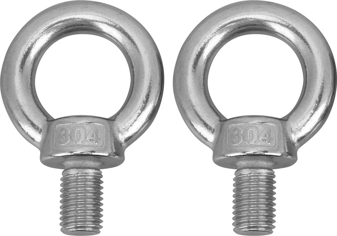Gistuch 2 Stück Laschringe M16, Edelstahl Marinequalität, Schwerlast Hebe- & Zurrbolzen