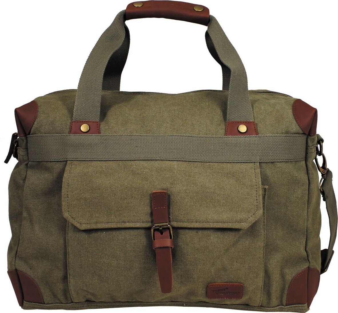 Pure Trash PureTrash Handtasche, Canvas, "PT", oliv