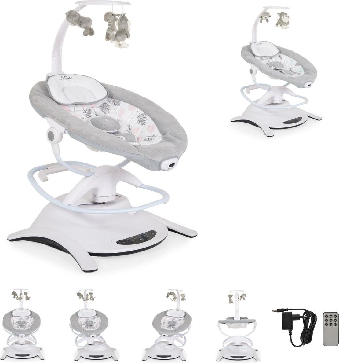 Cangaroo Babywippe La Scala elektrisch Schaukelfunktion Vibration Fernbedienung rosa 110008