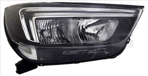 Tyc Scheinwerfer Links für Rechtsverkehr mit Elektromotor H7/HB3 Tagfahrlicht LED 20-17440-06-2