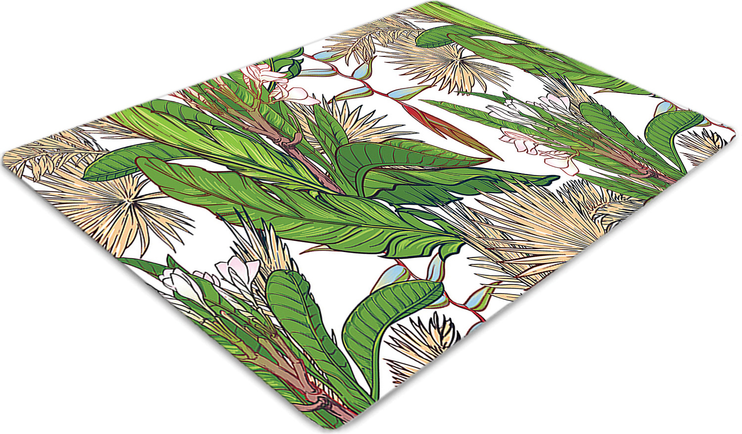 Podlahová ochranná podložka - Ochranná podložka pod stoličku - Podlahová podložka - 100x70 cm - Tropická džungľa