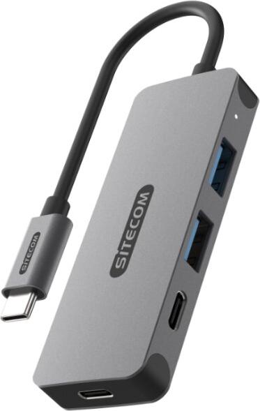 Sitecom CN-5010 Rozbočovač USB 3.2 Gen 1 (3.1 Gen 1) Type-C 5000 Mb/s Čierna, sivá