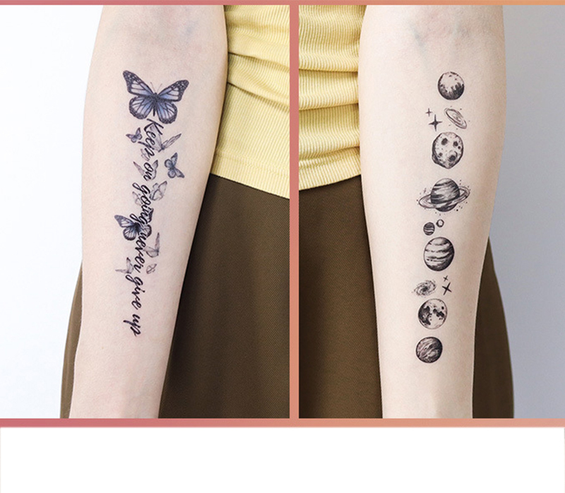 INF 10-Blatt-Packung temporäre Tattoos Modell 3 364038