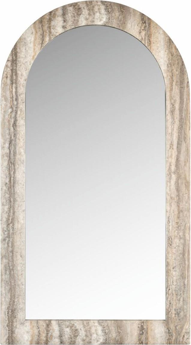 Demotex GmbH Casa Padrino Luxus Naturstein Spiegel Grau H. 100 cm - Luxus Naturstein Möbel