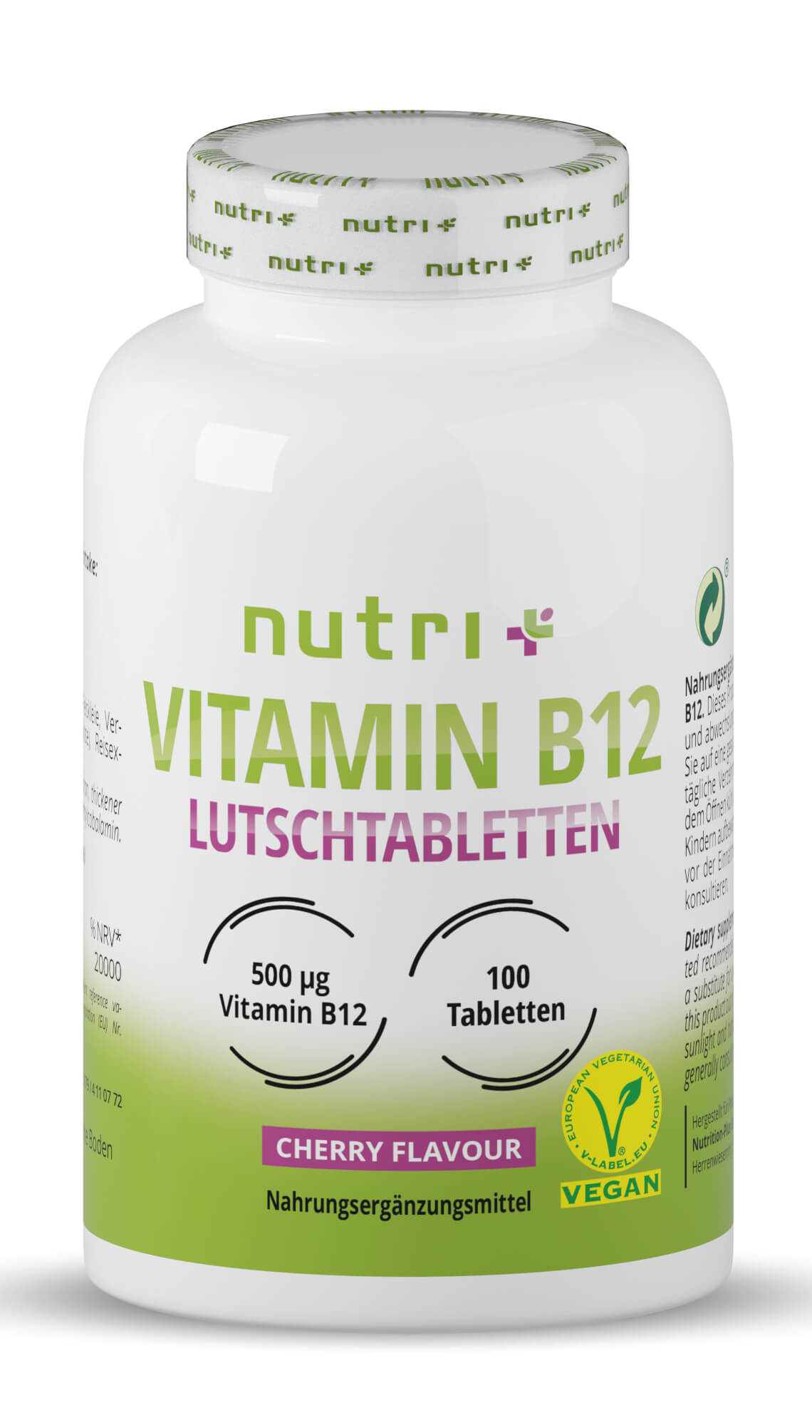 Vitamin B12 hochdosiert 200 Tabletten Methylcobalamin 500 µg Vegan für 12 Monate 