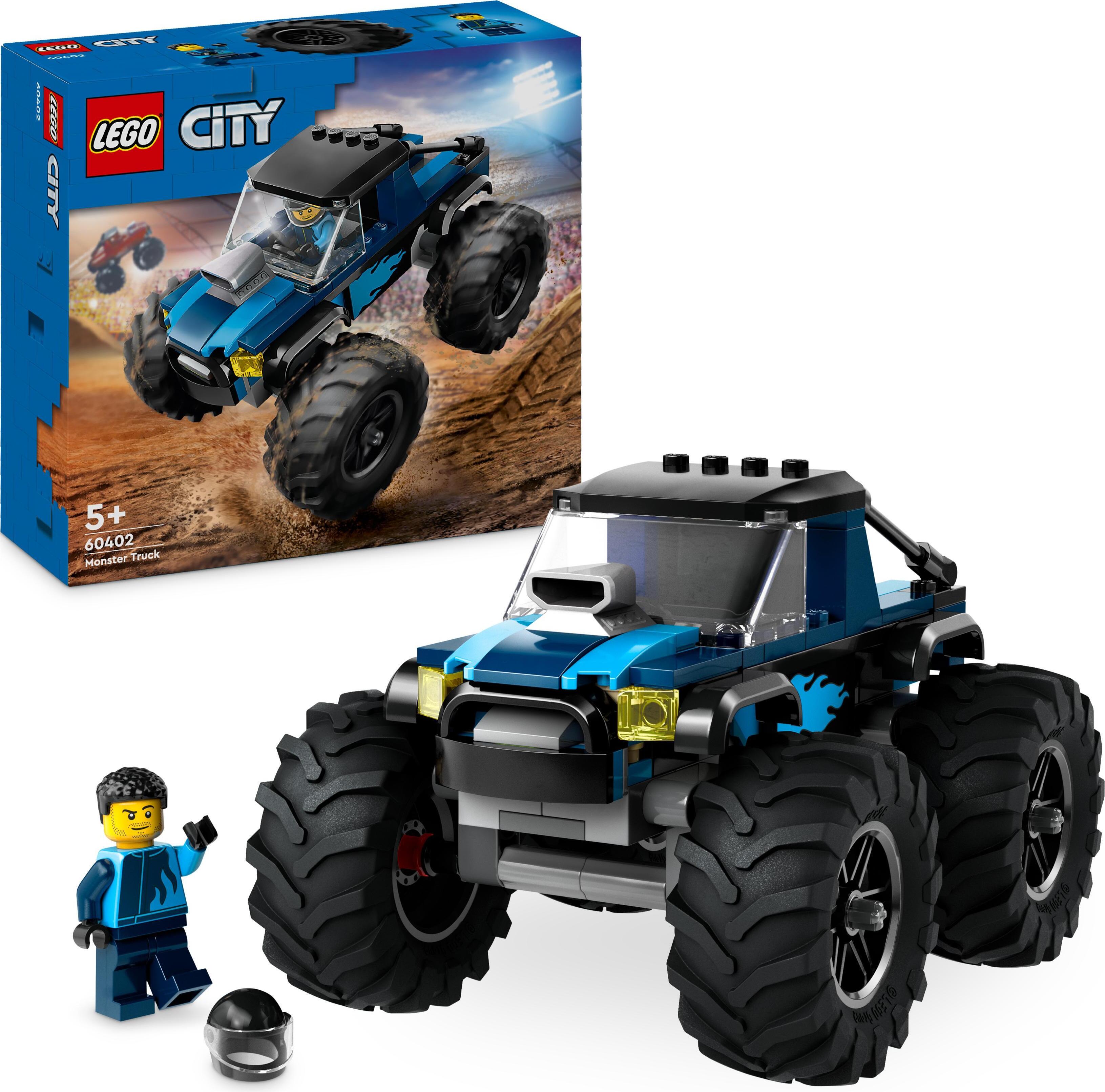 kaufland spielzeug LEGO City Blauer Monstertruck, Offroad-Auto-Spielzeug,