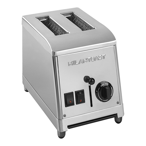 MILANTOAST-2-Sitzer Toaster Edelstahl 220-240 V 50/60 Hz 1,37 kW