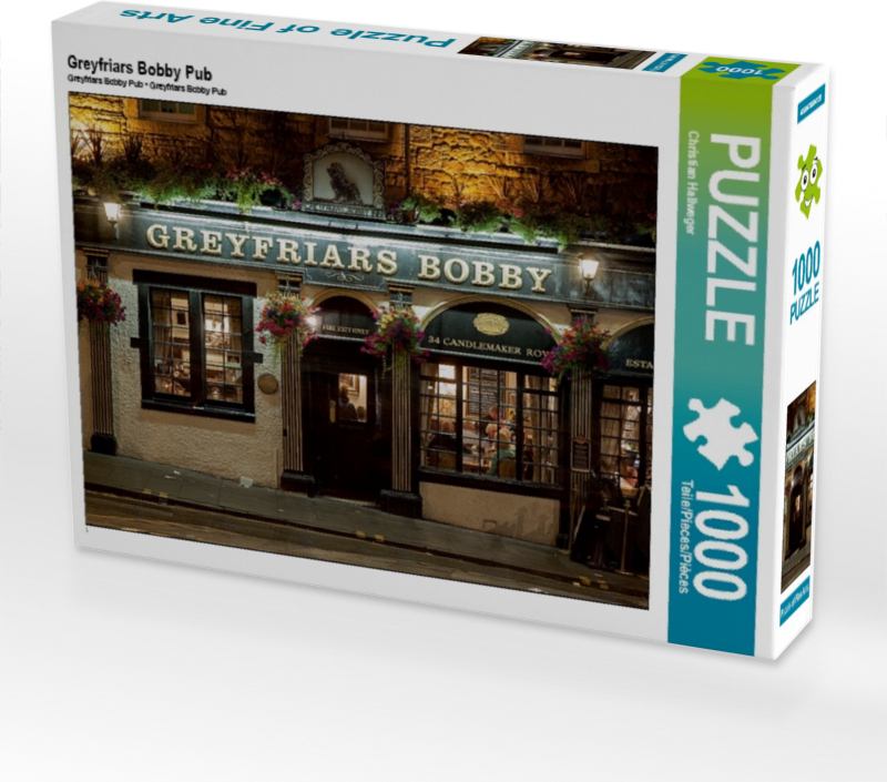 Calvendo Greyfriars Bobby Pub 1000 Teile Puzzle quer 640x480mm, Hallweger Christian; 7444718
