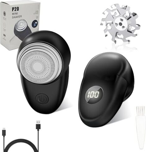 Mini holiaci strojček, Prenosný elektrický mini holiaci strojček na kapsule pre mužov, Nabíjací mini holiaci strojček pre mužov s LED displejom, Prenosný