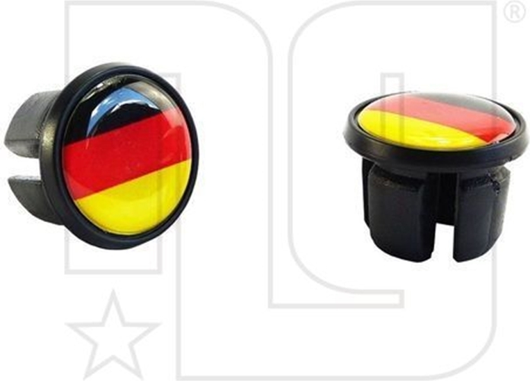 NG Sports Lenkerendstopfen Road, Plastik, Deutschland Edition, black/red/yellow 1403-00