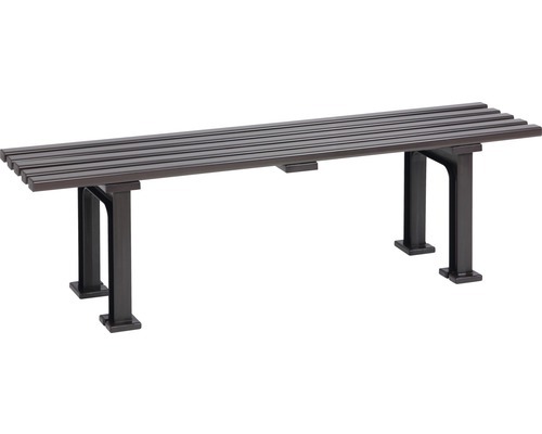 Blome Gartenbank Mono l, 3-Sitzer, Pflegeleichte Kunststoff, mit 5 Mehrkammerprofilen & 2 Standfüßen, Braun 70552