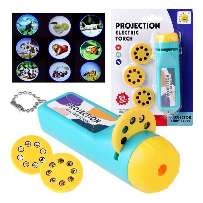 Jokomisiada Kindertaschenlampe mit Projektor 24 Bilder TA0098 universal