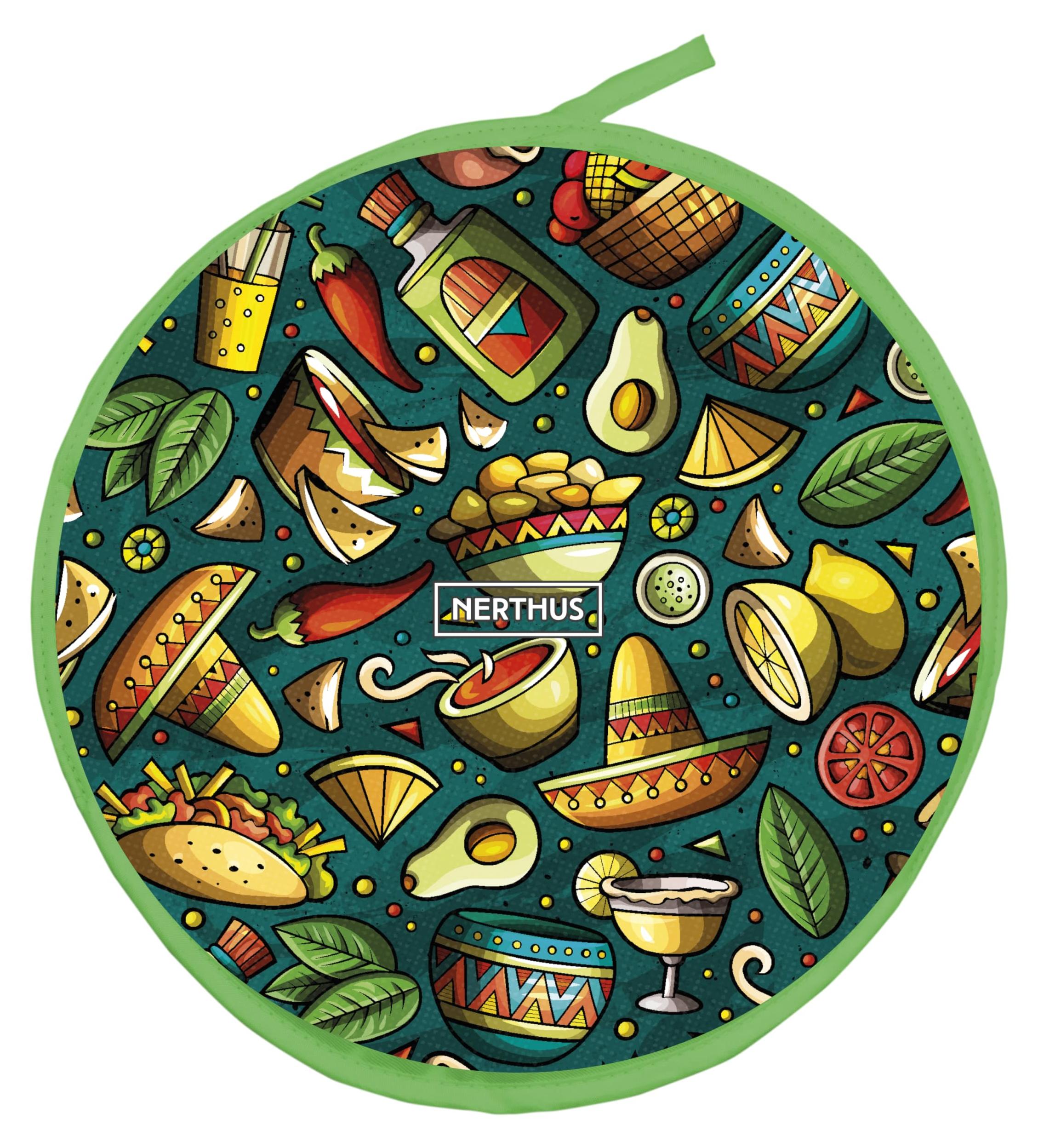 Dripio Tortillawärmer Mikrowelle grün, für Tortillas und Wraps, 1 Stück