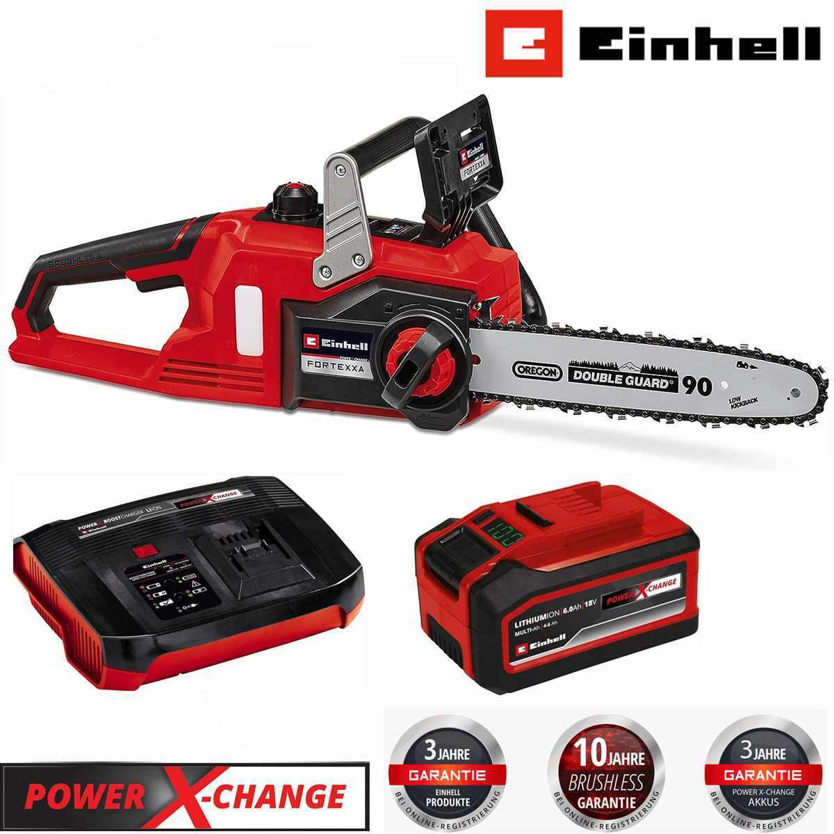 Einhell 18V-Kettensäge FORTEXXA 18/30 mit Akku 6.0 Ah + 6 A Boostchargert 4600010xx