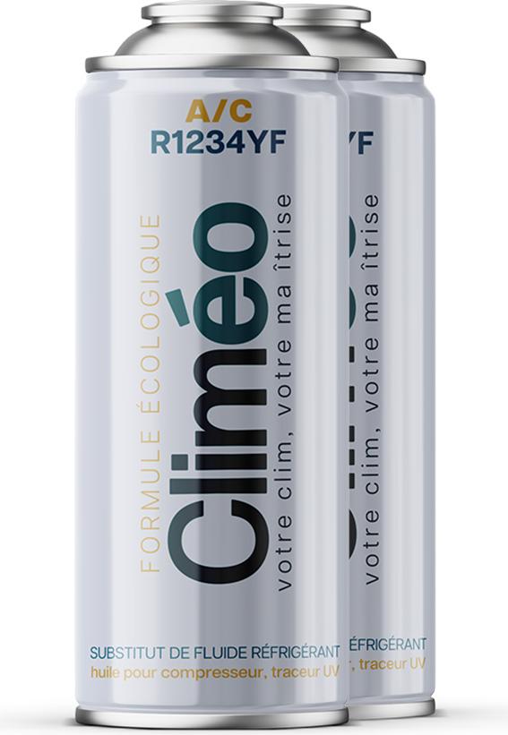Climeo 2x400ml - Ekologické chladivo R1234yf | Nezávislý servis klimatizácií