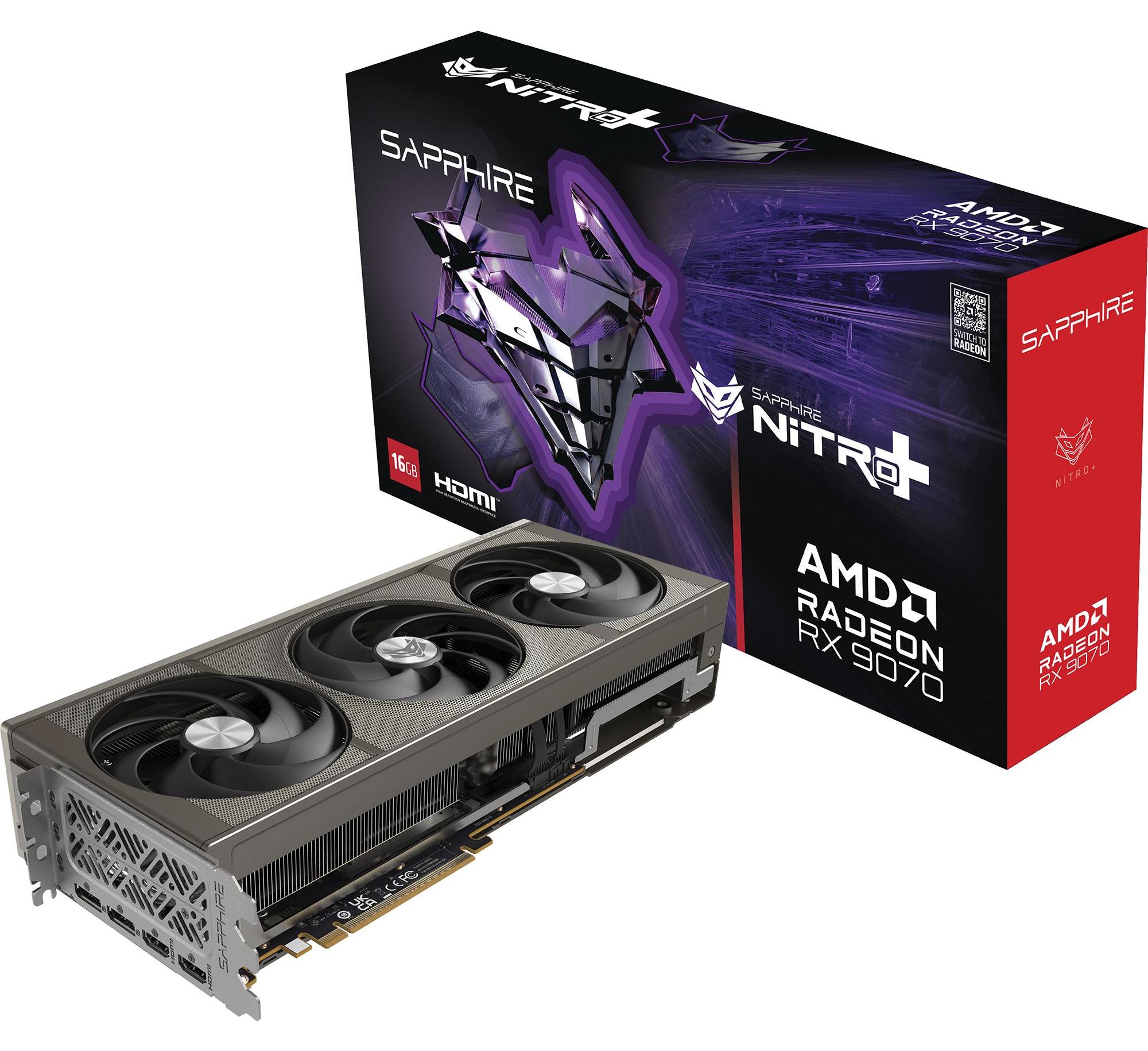 Sapphire NITRO+ Radeon RX 9070 GAMING 16GB 11349-01-20G