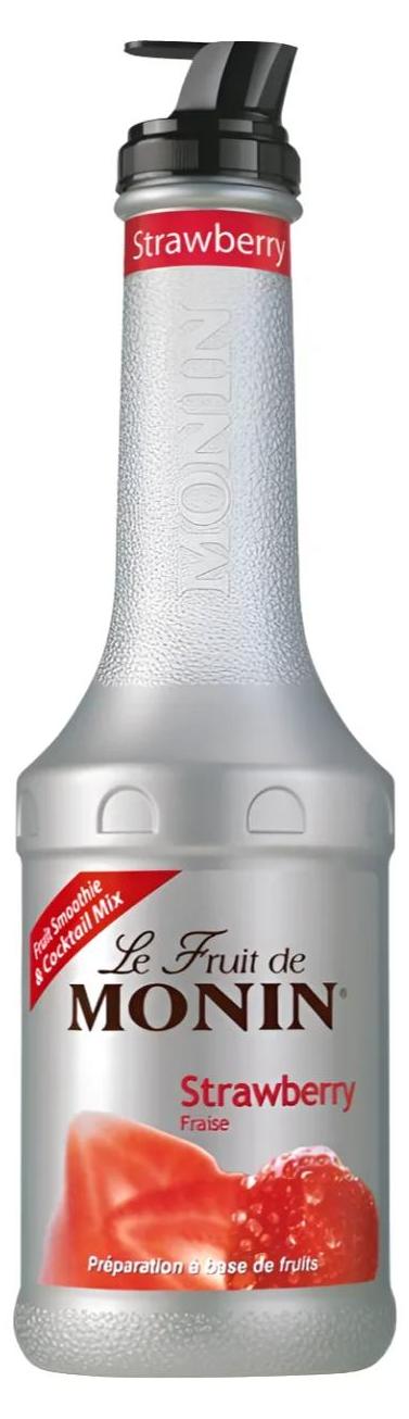 Monin 362202, Dessert-Sauce, Erdbeere, 1000 ml, Flasche, Zucker, 18 Monat( e)