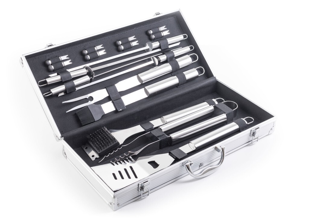 G21 Grillbesteck 17-teilig, Aluminiumkoffer GP_GSD-17-ALP
