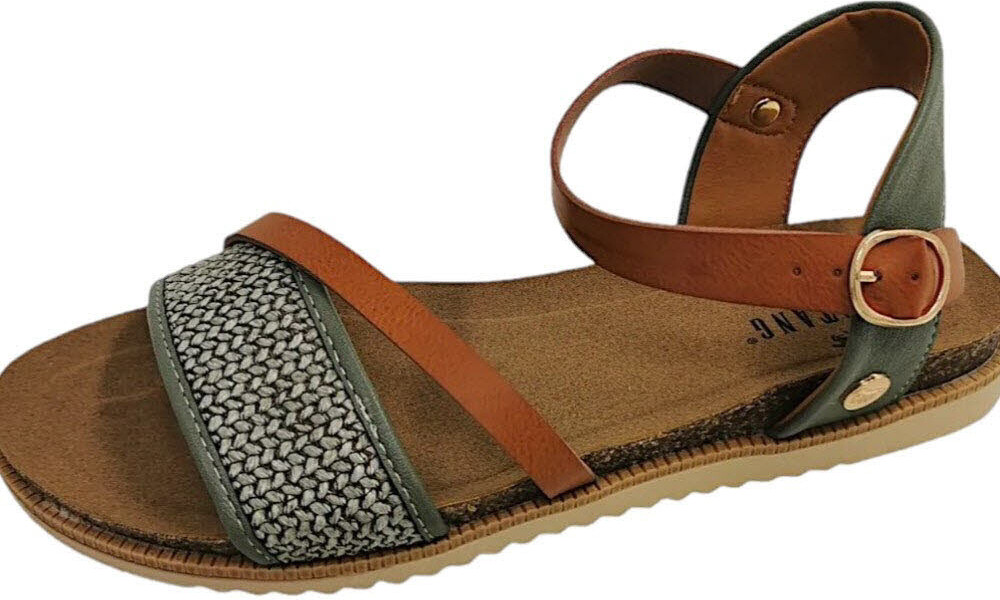 MUSTANG Freizeitsandale grün 36 1392808-750