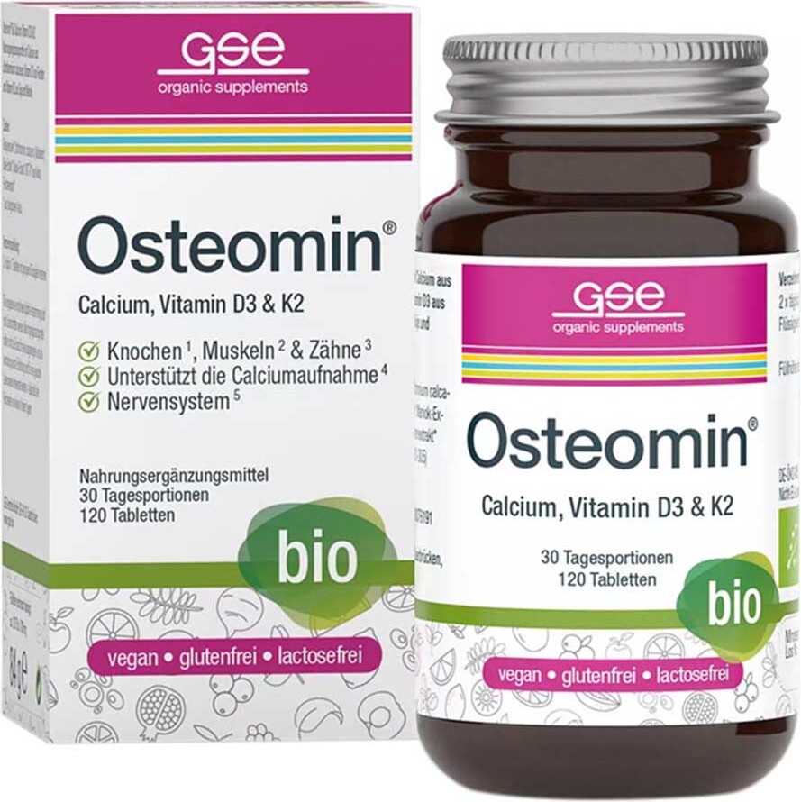 Gse-Vertrieb Gse Osteomin Calcium Vitamin D3+K2 Tabletten 120 St 18076191