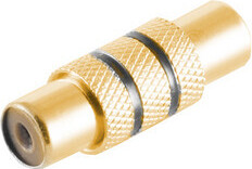 Kabelbude.eu Cinchbuchse / Cinchbuchse, Metall, verg. schwarz KB57040-MGS02